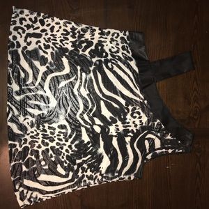 Zebra print shell